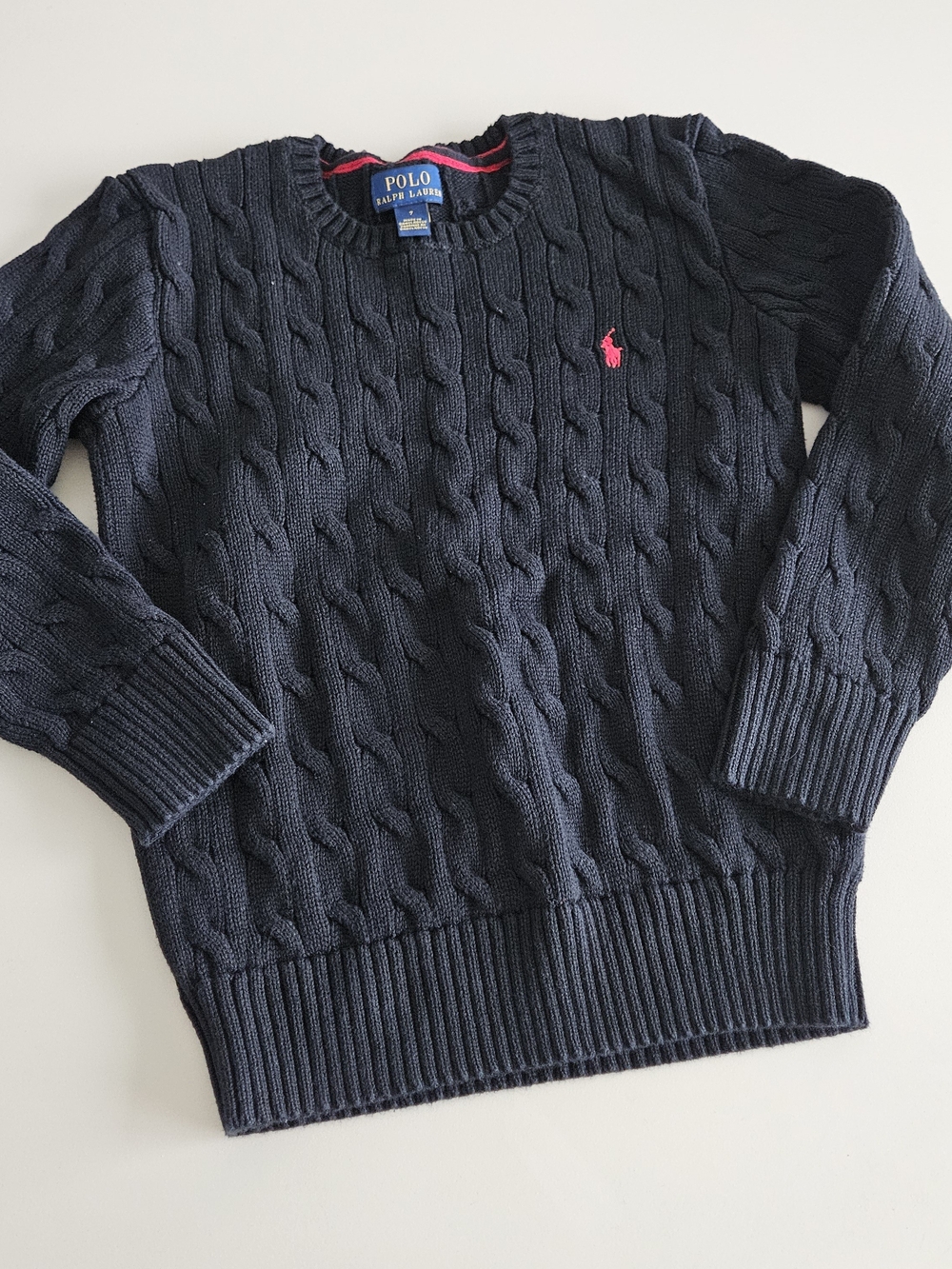 Polo by Ralph Lauren Navy Kids Cable-Knit Sweater